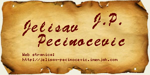 Jelisav Pečinoćević vizit kartica